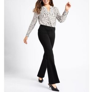 Betabrand Bootcut Dress Yoga Pants in black Size Medium Petite